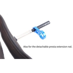 Bocal de ar para pneus de bicicleta - núcleo de válvula presta - parafuso de porca com chave de instalação