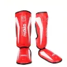 Caneleiras de boxe - protetores de pernas / tornozelos / pés - couro