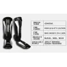 Caneleiras de boxe - protetores de pernas / tornozelos / pés - couro