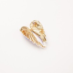 broche de asas de anjo de cristal