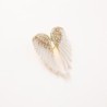 broche de asas de anjo de cristal