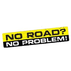 NO ROAD NO PROBLEM - adesivo de vinil para carro - 5 * 3 cm