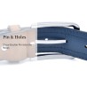 Classic leather belt - with a metal buckle - patchwork designBelts