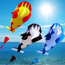 Baleia gigante - golfinho - sem moldura - pipa de praia com linha - 2 metros