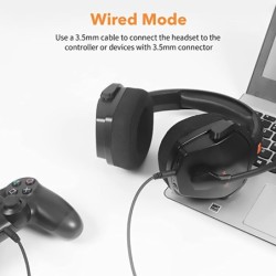NUBWO G06 - 2.4GHz - 3.5mm - gaming headphones - wireless headset - Bluetooth - noise reduction - with microphoneHeadsets