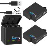 Bateria de iões de lítio de 1680mAh - com carregador - para GoPro Hero 5/6/7