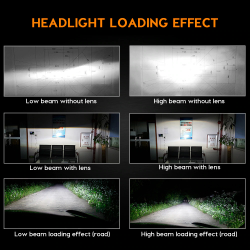 Luzes LED Zdatt - H1 H4 H7 H8 H9 H11 HB3 9005 9006 - lâmpadas de carro - 12000LM 100W 6000K 12V