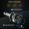 Luzes LED Zdatt - H1 H4 H7 H8 H9 H11 HB3 9005 9006 - lâmpadas de carro - 12000LM 100W 6000K 12V