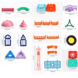 Blocos de construção magnéticos - quebra-cabeça colorido - varetas / bolas - brinquedo educativo