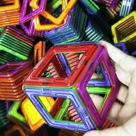 Blocos de construção magnéticos - conjunto de construção - tamanho grande - brinquedo educativo