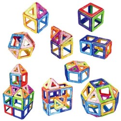 Blocos de construção magnéticos - conjunto de construção - tamanho grande - brinquedo educativo