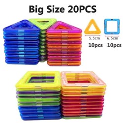 Blocos de construção magnéticos - conjunto de construção - tamanho grande - brinquedo educativo