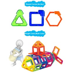 Blocos de construção magnéticos - conjunto de construção - tamanho grande - brinquedo educativo