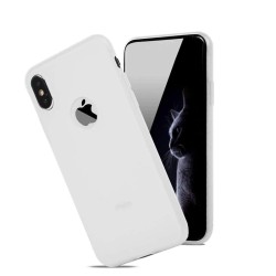 Capa de silicone macio - Pudim de doces - para iPhone - branco