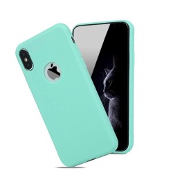 Capa de silicone macio - Pudim de doces - para iPhone - turquesa