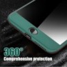 Luxury 360 full cover - with tempered glass screen protector - for iPhone - goldProtection