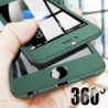 Capa completa Luxury 360 - com protetor de tela de vidro temperado - para iPhone - prata