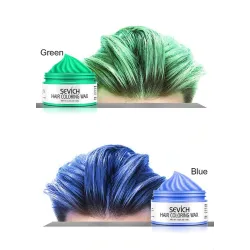 Cera de cor de cabelo forte - tintura de cabelo temporária - 9 cores diferentes