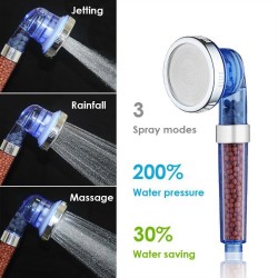SPA shower head - with anion filter - 3 adjustable functionsShower Heads