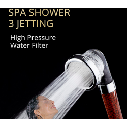 SPA shower head - with anion filter - 3 adjustable functionsShower Heads
