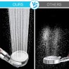 SPA shower head - with anion filter - 3 adjustable functionsShower Heads