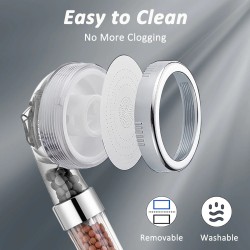 SPA shower head - with anion filter - 3 adjustable functionsShower Heads