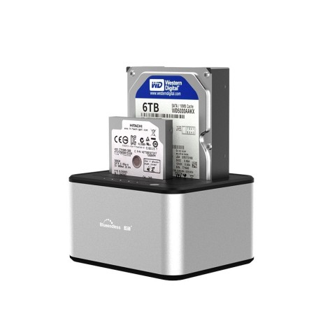 5GBP - USB 3.0 - alumínio dual Bay - docking station - estojo HDD