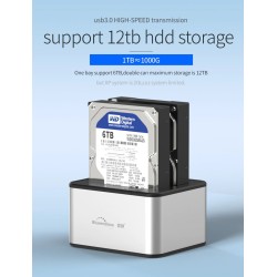 5GBP - USB 3.0 - alumínio dual Bay - docking station - estojo HDD