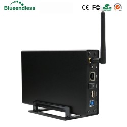 Case externo de alumínio - Roteador Nas WiFi - repetidor - 300mbps - Gabinete HDD3.5 Sata para USB 3.0