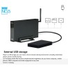 Case externo de alumínio - Roteador Nas WiFi - repetidor - 300mbps - Gabinete HDD3.5 Sata para USB 3.0