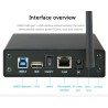 Case externo de alumínio - Roteador Nas WiFi - repetidor - 300mbps - Gabinete HDD3.5 Sata para USB 3.0