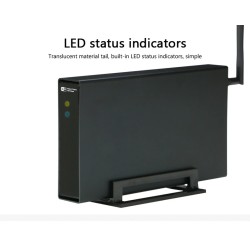 Case externo de alumínio - Roteador Nas WiFi - repetidor - 300mbps - Gabinete HDD3.5 Sata para USB 3.0