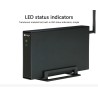 Aluminum external case - Nas WiFi router - repeater - 300mbps - HDD3.5 Sata to USB 3.0 enclosureHDD case