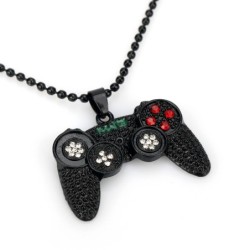 Colar na moda - Gamepad com strass - unissex