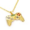 Colar na moda - Gamepad com strass - unissex