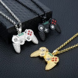 Colar na moda - Gamepad com strass - unissex
