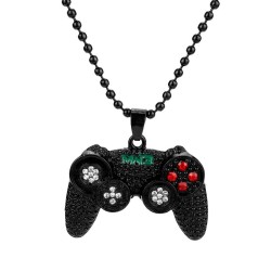Colar na moda - Gamepad com strass - unissex