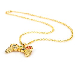 Colar na moda - Gamepad com strass - unissex