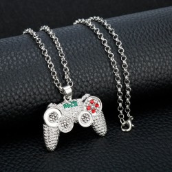 Colar na moda - Gamepad com strass - unissex