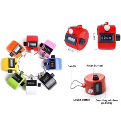 Handheld tally counter - number clicker - 4 digitsKeyrings