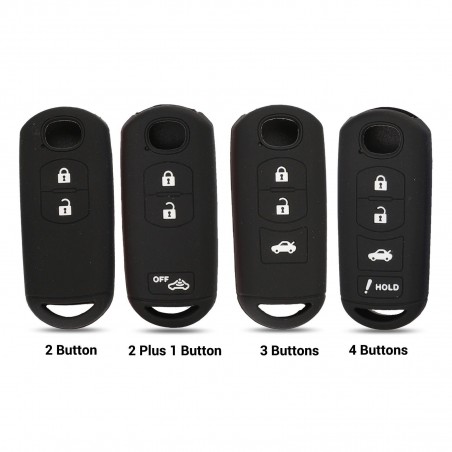 Capa de silicone para chave de carro - MAZDA 2-6 - CX-3 - CX-5 - CX-7 - CX-9