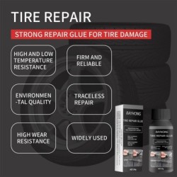 Cola para reparação de pneus - multifuncional - 30ml