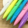 Esferográficas coloridas - com relógio eletrônico - recargas - 6 peças