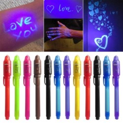 Esferográfica de tinta invisível - com luz UV