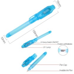 Esferográfica de tinta invisível - com luz UV