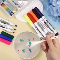 Pintura de água - canetas esferográficas - marcador de quadro branco - desenho flutuante de água
