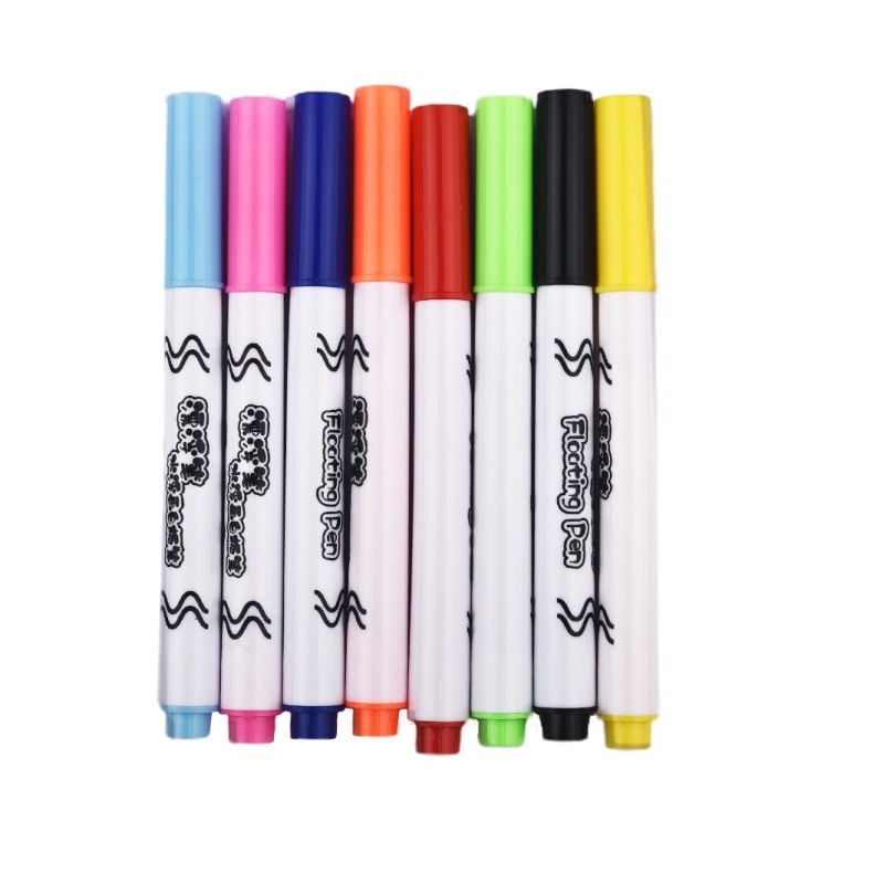 Pintura de água - canetas esferográficas - marcador de quadro branco - desenho flutuante de água