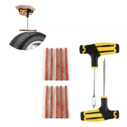 Pneu de carro - kit de reparo - tiras de borracha - ferramenta de agulha - ferramentas