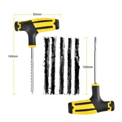 Pneu de carro - kit de reparo - tiras de borracha - ferramenta de agulha - ferramentas