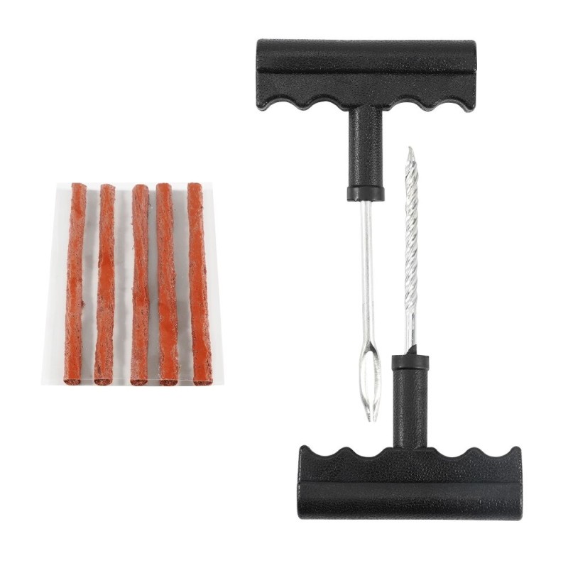 Pneu de carro - kit de reparo - tiras de borracha - ferramenta de agulha - ferramentas